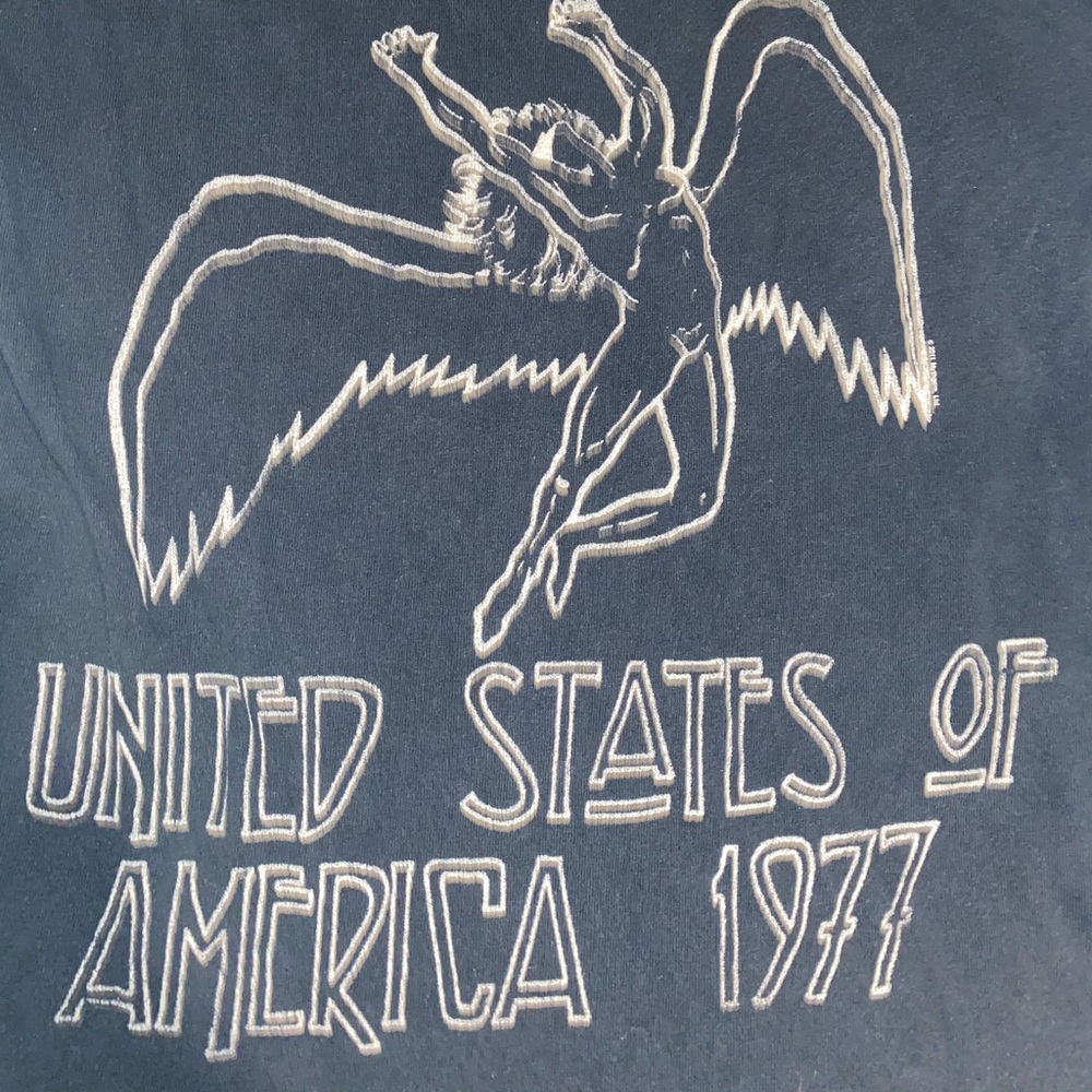 Vintage Led Zepplin 1977 USA Tee Size S